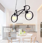 الإبداعية LED الداخلية دراجات قلادة الخفيفة 9W لغرفة نوم شرفة أسود أبيض