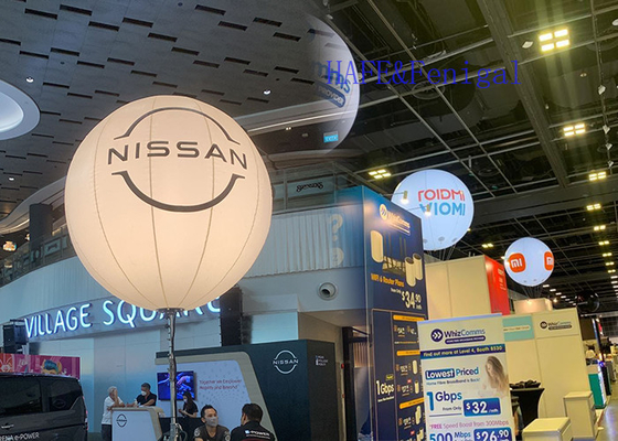 نفخ بالون القمر 1m ضوء مع 800W LED ترايبود الكرة الإعلان الحدث