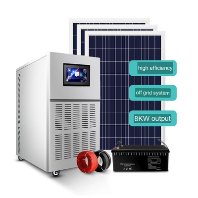 8kw نظام الطاقة الشمسية الرئيسية 220 فولت Offgrid مولد متكامل لوحة كهروضوئية مجموعة كاملة