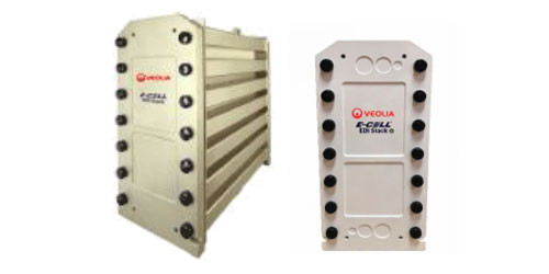 مجموعة الخلايا الإلكترونية من Veolia EDI MK-3: ما يصل إلى 97٪ من الاسترداد مع مقاومة ≥ 16 MOhm-cm وتدفق اسمي 3.4 M3/h