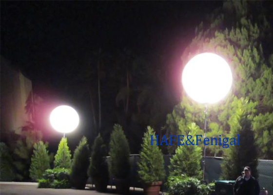 ضوء البالون في الهواء الطلق مضاد للماء للنشاطات الزخرفية LED 200W 400w شعار حجم مخصص
