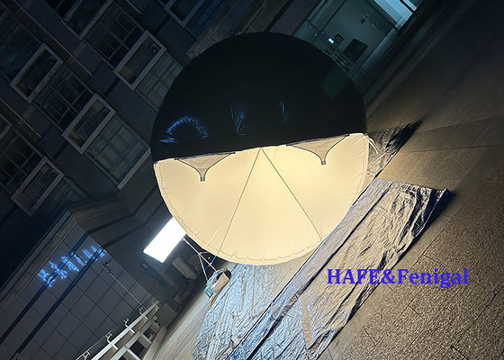 1.8kw Tube Helium Air Filled Bi Color LED DMX CRMX Control Balloon Lights فلم