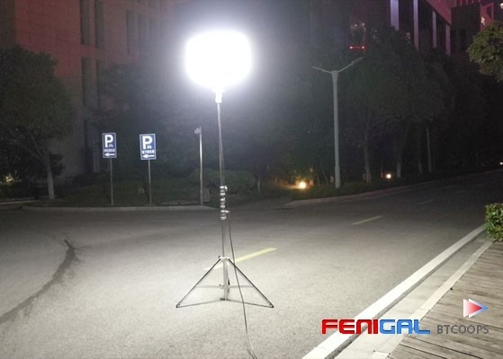ضوء البالون LED HAFE 400W يزيد من سلامة موقع العمل ورؤيته