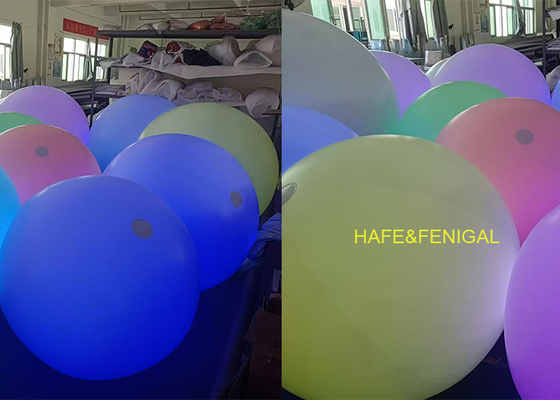 ضوء بالون LED RGB تفاعلي بلمسة لتغيير الألوان بطول 4 أقدام: مثالي للفعاليات وجذب الحشود
