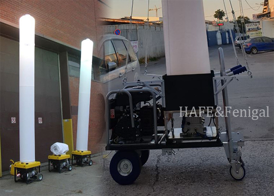 مصدر الطاقة الخارجي اختياري 120V / 50HZ HID 1000w بطارية برج الإضاءة الطارئة القابلة للنفخ