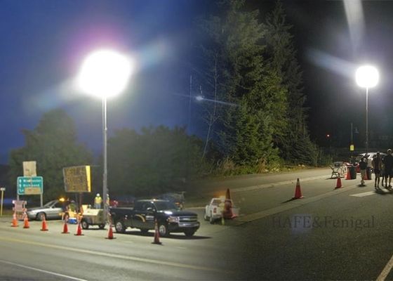 برج إضاءة LED قابل للنفخ بقوة 400 واط ضوء ناعم لمناطق العمل سهل الإعداد