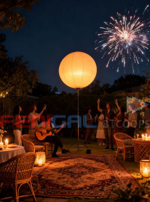 Muse Series Inflatable LED Moon Balloon Light 400W 160cm - Create an Atmosphere-Enhancing Essential for Events