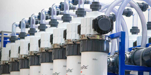 غشاء الترشيح الفائق DuPont™ IntegraTec™ XP 51 IP IG مع مادة PVDF ومنطقة نشطة بمساحة 51 مترًا مربعًا لحلول معالجة المياه في حاويات