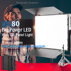 MAX80 المزدوج CCT لوحة أضواء LED الاستوديو 120 درجة هيكل معدني البلاستيك الجسم الإطار