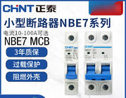 Chint NBE7 ، قواطع دوائر مصغرة NB7 6 ~ 63A ، 80 ~ 125A ، 1P ، 2P ، 3P ، 4P لحماية الدائرة AC220 ، 230V ، استخدام 240V