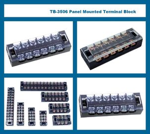 25A 12 Pole Terminal Block 230V 400V 660V ثابت الحاجز اللولبي لوحة جبل