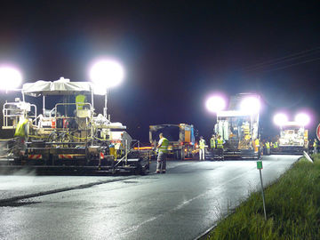 RGB الأبيض لا وهج أضواء LED 200/400/600 / 800w ، إضاءة موقع البناء 120 / 230V 6000sqm