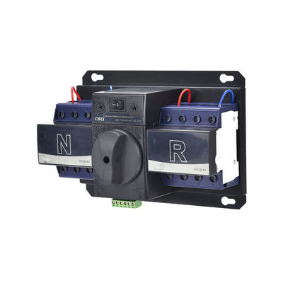 الرئيسية 32A 3 Pole 4 Pole 3P 4P AC 220V 63A Ats مفتاح التحويل التلقائي