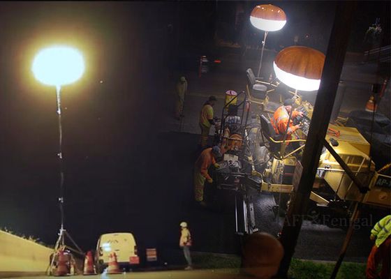 برج إضاءة LED قابل للنفخ بقوة 400 واط ضوء ناعم لمناطق العمل سهل الإعداد