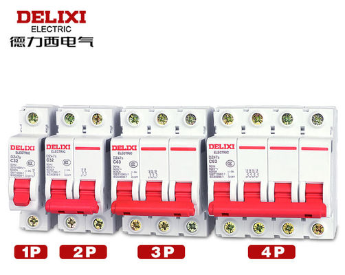 DZ47s قواطع دوائر مصغرة ، قواطع دوائر كهربائية 1 ~ 63A 80 ~ 125A