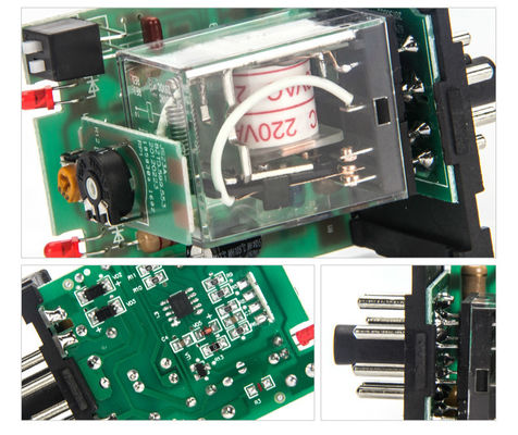 12V 24V 36V التناظرية الموقت التقوية ، والسلطة على السلطة خارج تأخير الكهرباء 380V 220V 0.5s ~ 24H